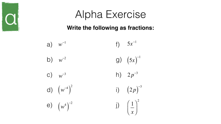 A I Index Laws And Solving Equations Involving Indices Bossmaths