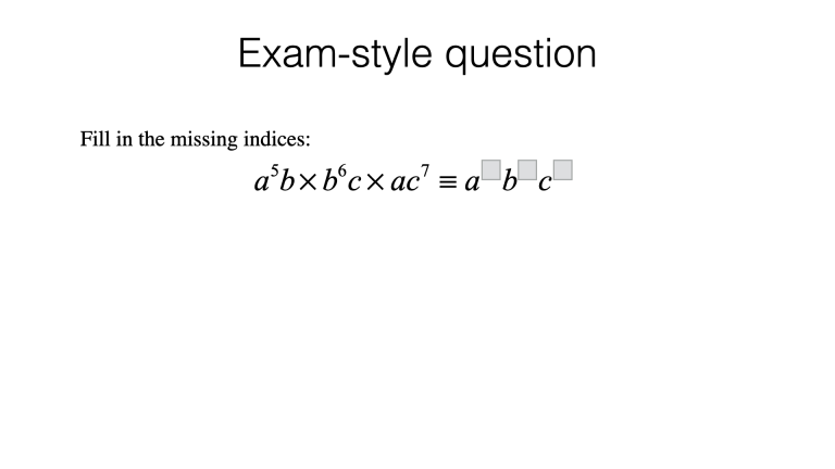 A I Index Laws And Solving Equations Involving Indices Bossmaths