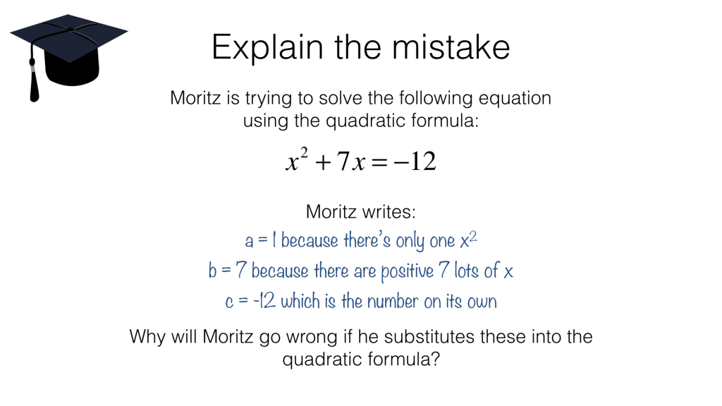 A18c – Solving Quadratic Equations Using The Quadratic Formula ...