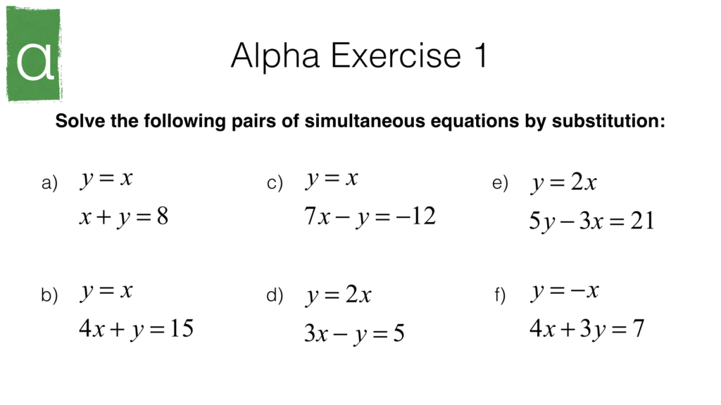 A19b – Solving two linear simultaneous equations graphically or ...