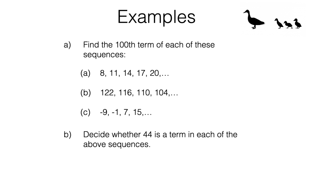 A25a – Finding the nth term of a linear sequence – BossMaths.com