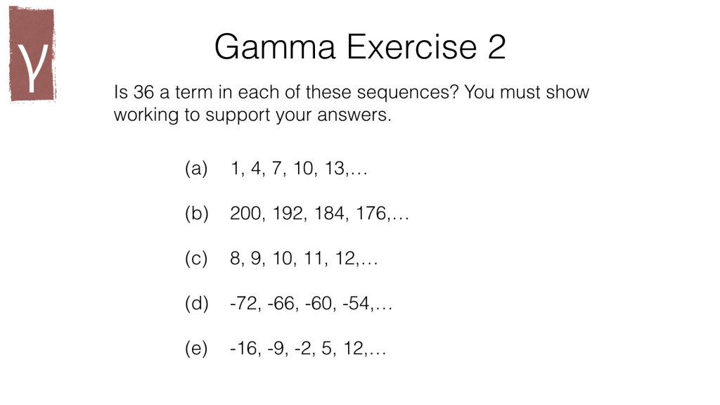 linear sequences
