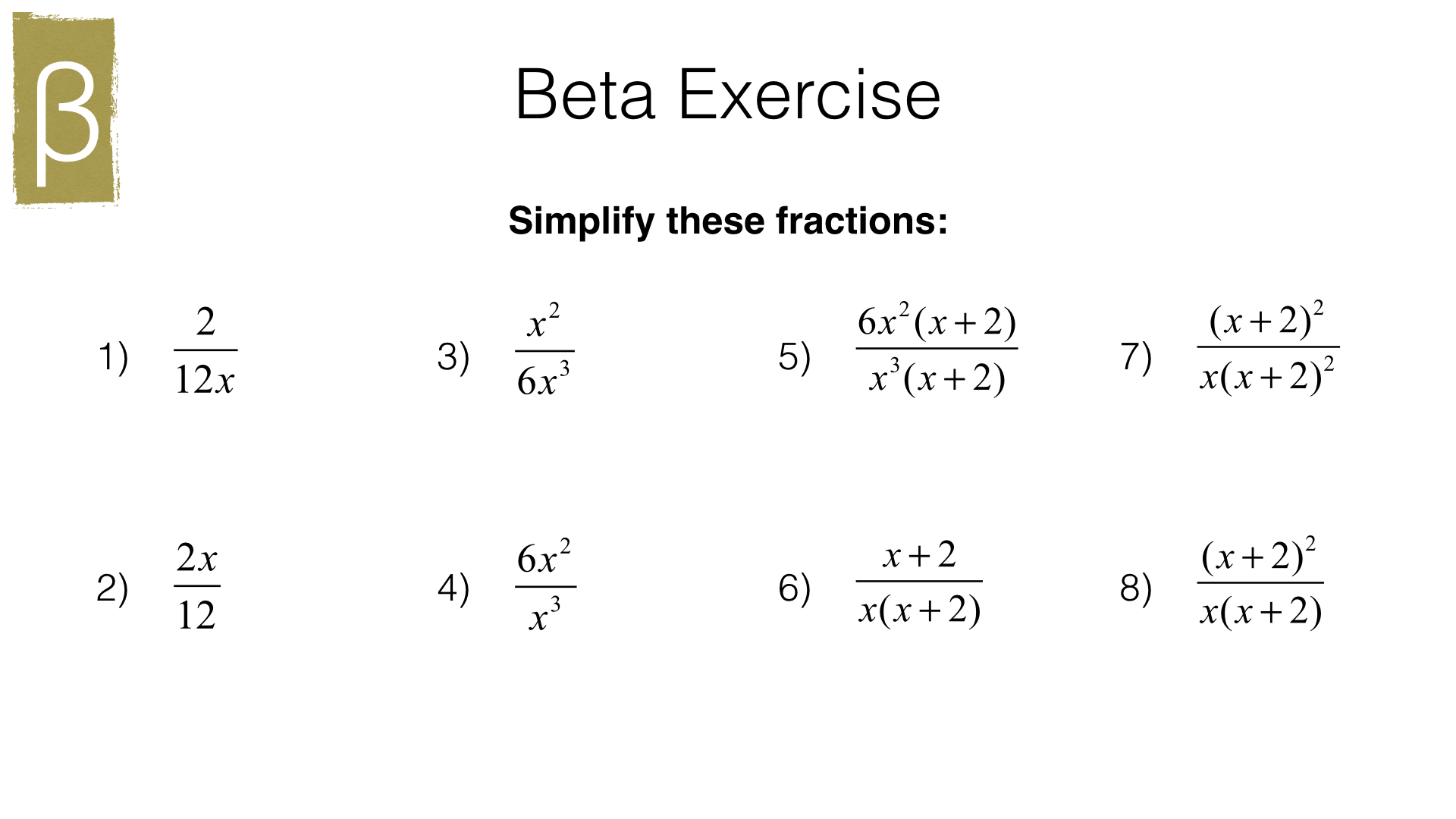 A4f Simplifying Multiplying And Dividing Algebraic Fractions