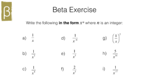 A4i – Index laws and solving equations involving indices – BossMaths.com