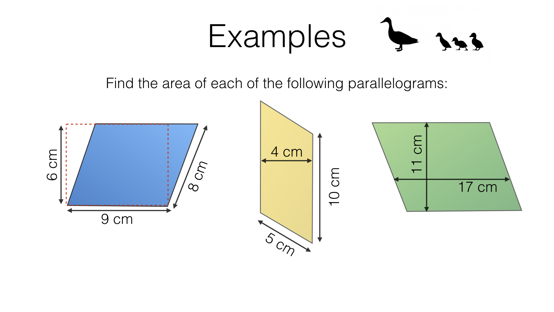G16b Area Of A Parallelogram BossMaths