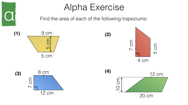 G16d – Area of a trapezium – BossMaths.com