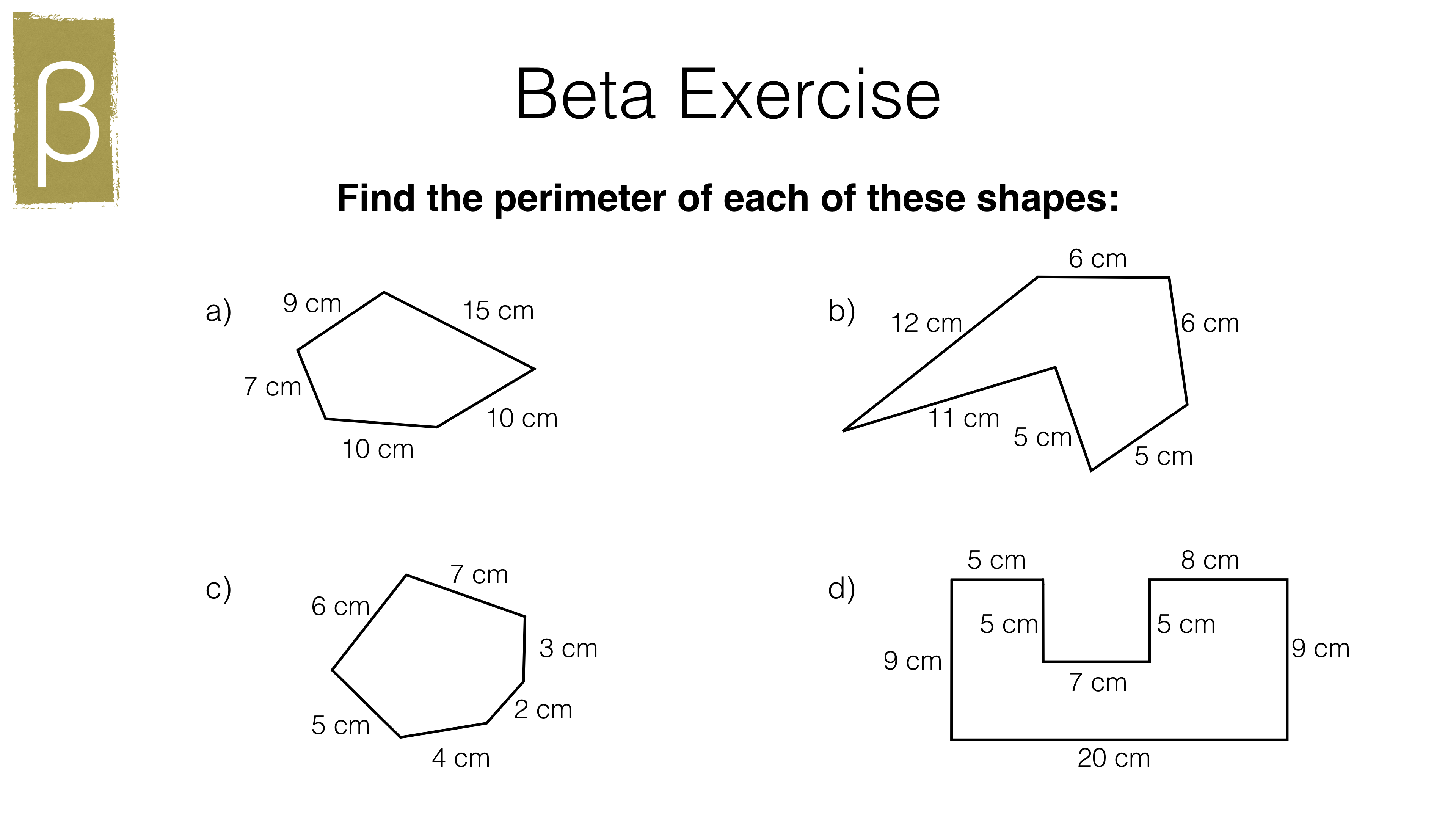 G17a Perimeter Of Polygons BossMaths