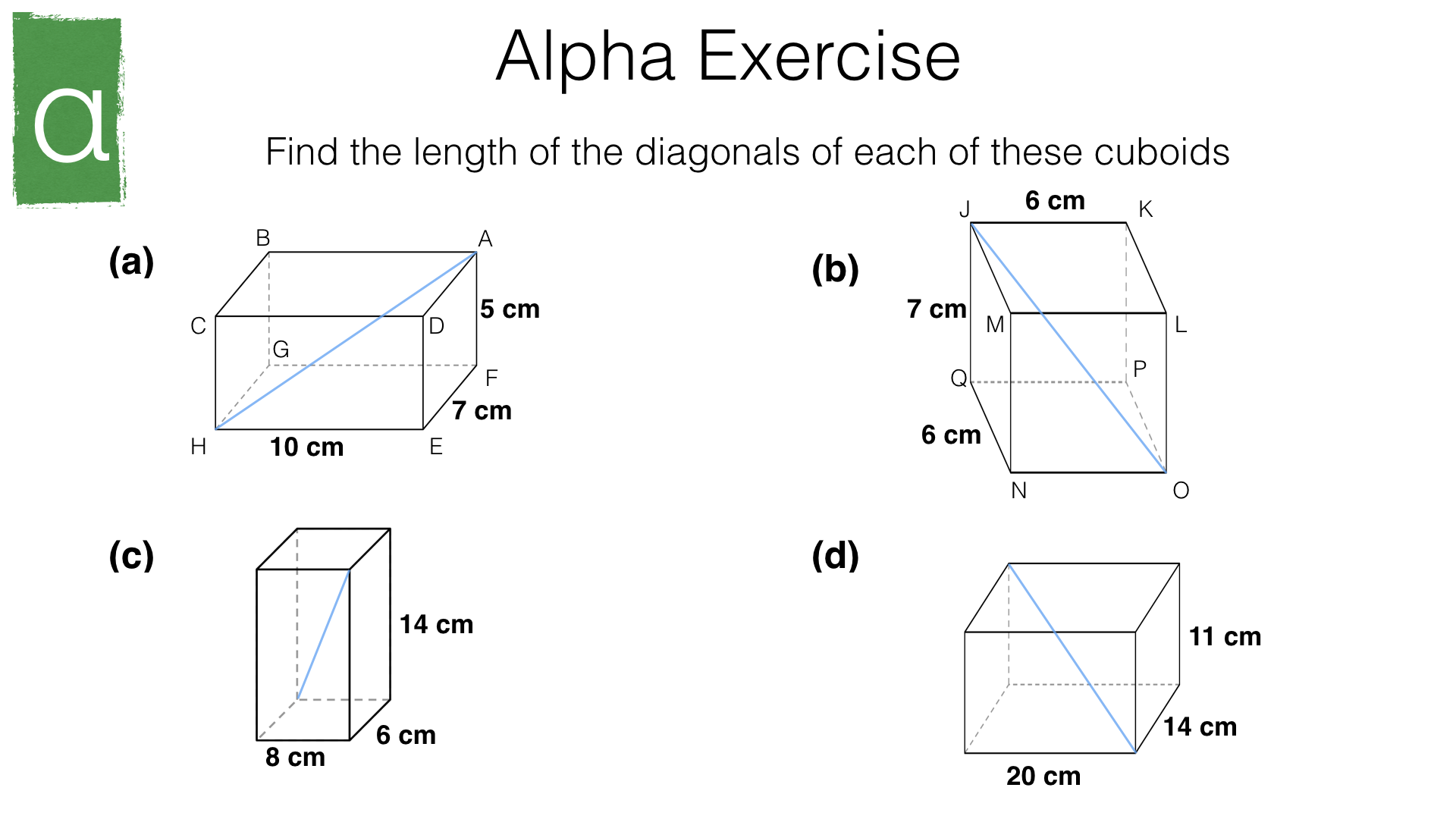 G20a – Pythagoras' Theorem – BossMaths.com
