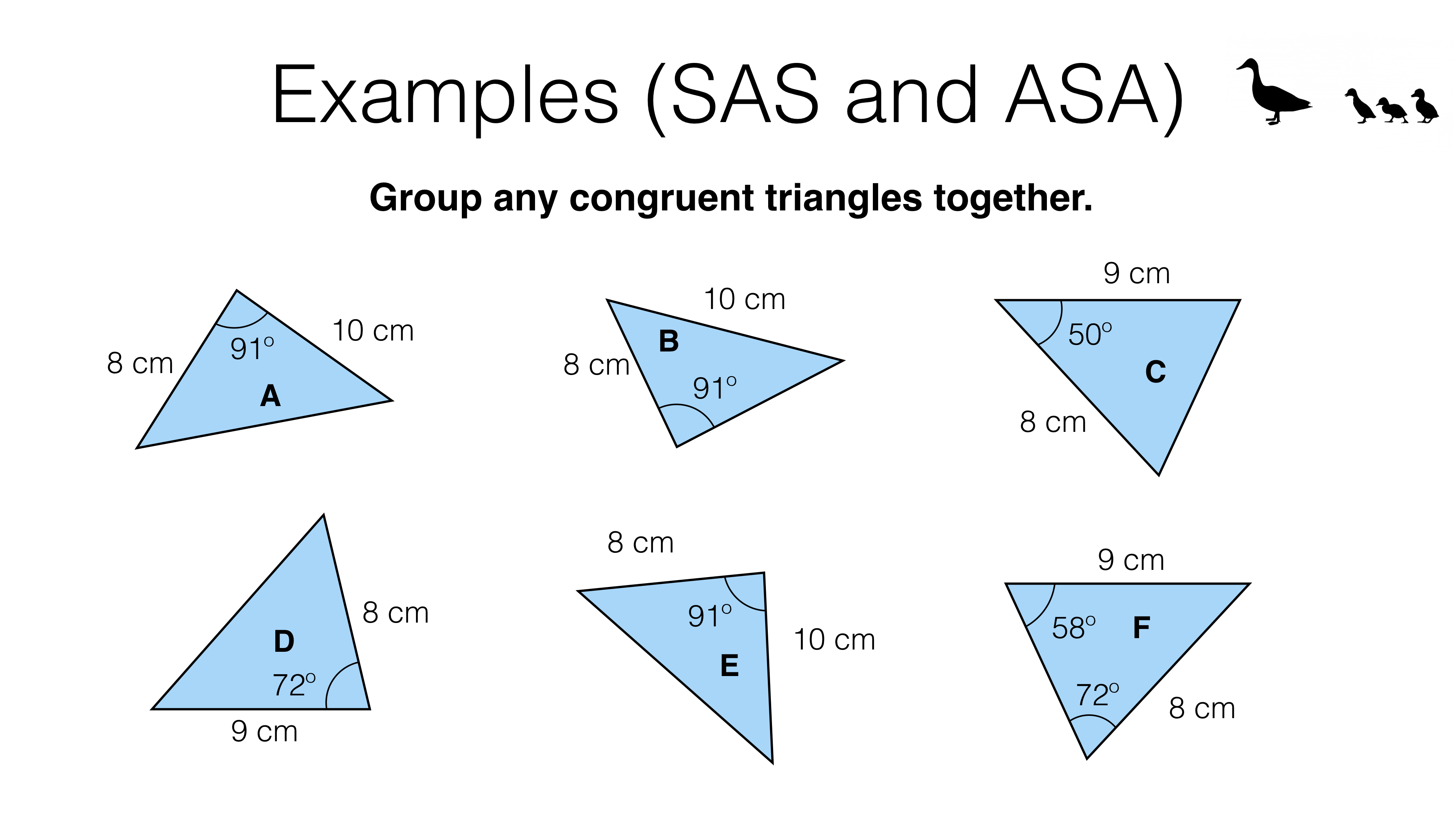 sss and sas geometry example