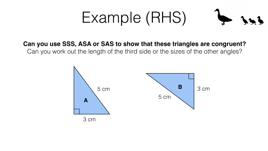 G5a – Congruence Criteria For Triangles (SSS, SAS, ASA, RHS ...