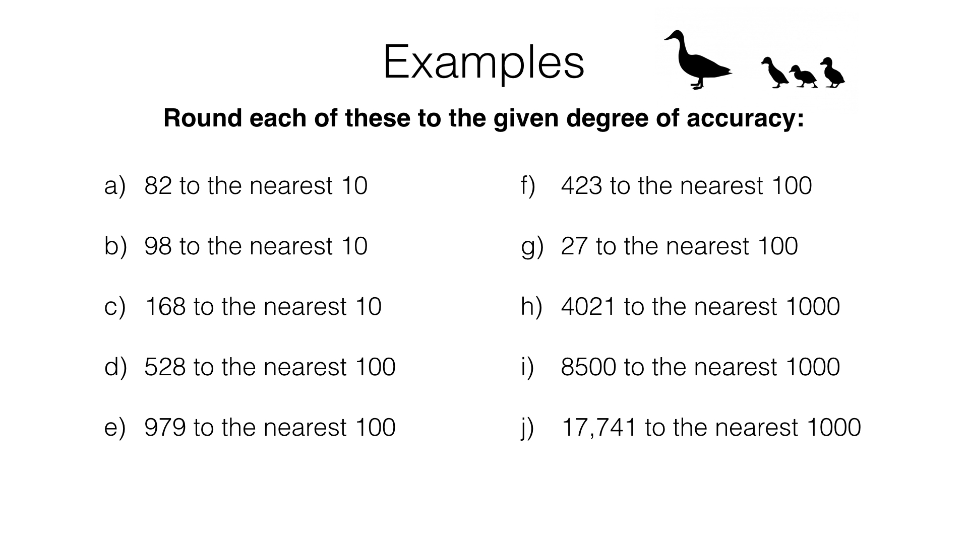 N15a – Rounding numbers and measures to an appropriate degree of ...