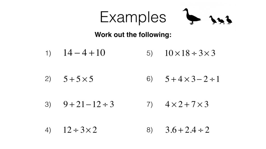 N3b – Order of operations, including brackets, powers, roots and ...