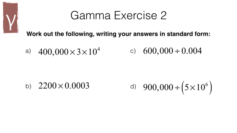 N9b Multiplying And Dividing In Standard Form Bossmaths - Form example ...